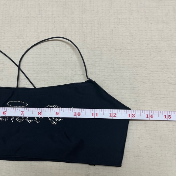 Edikted S black embellished crop top - Picture 4 of 10